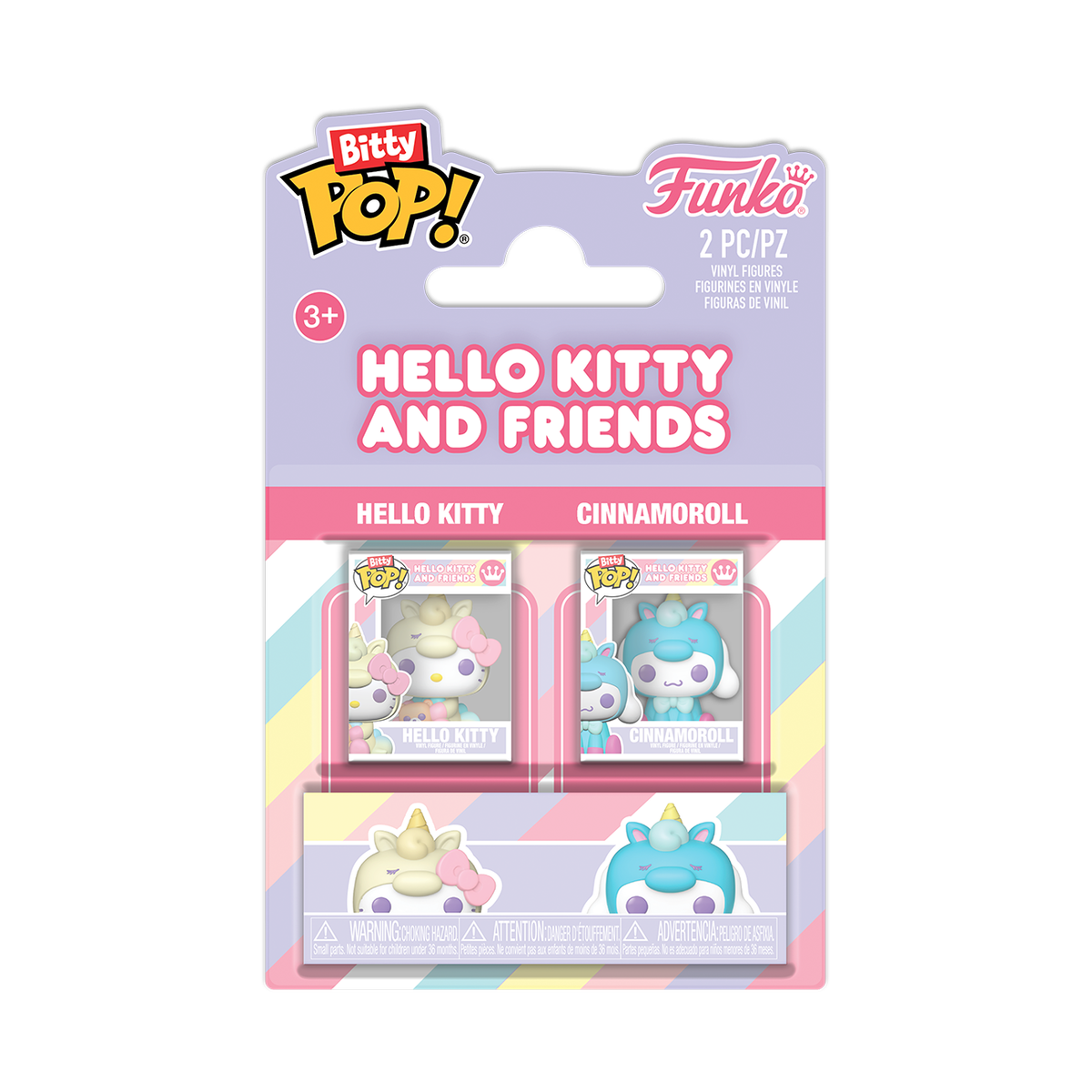Набор из 2 фигурок Funko Bitty Pop! Hello Kitty и Cinnamoroll
