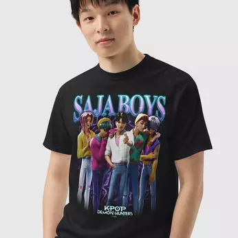 KPop Demon Hunters Saja Boys Heartthrob Tee, Image 1