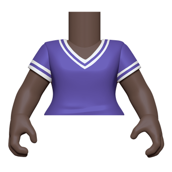 BAP- FM - SK4 - Torso - PU/WH V-Neck Shirt, Image 1