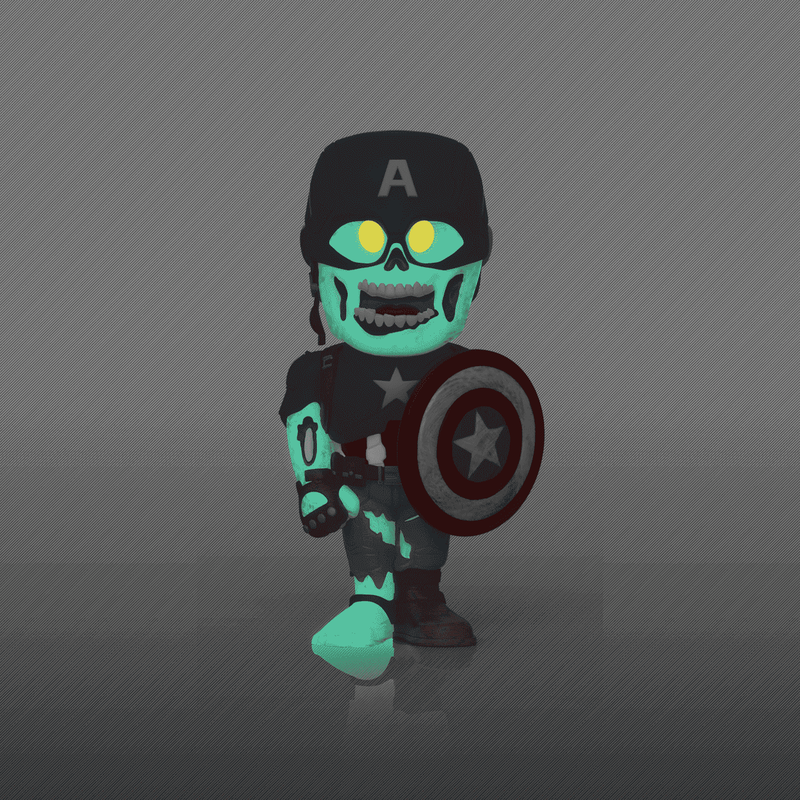 Vinyl SODA Zombie Captain America, , hi-res view 3