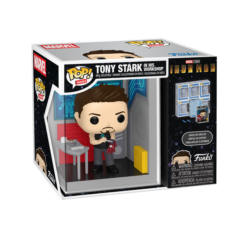 Pop! Nooks Tony Stark in his Workshop, , hi-res view 2