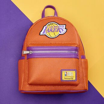 NBA Los Angeles Lakers Basketball Logo Mini Backpack, Image 2