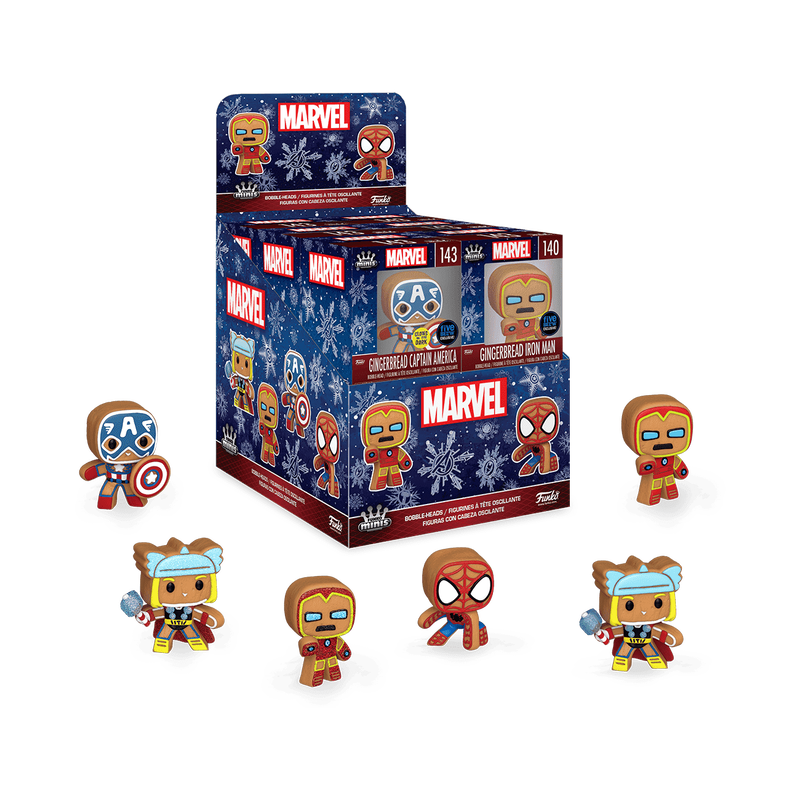 Gingerbread Marvel Mini Vinyl Figures, , hi-res view 1