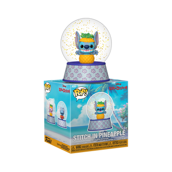 Stitch in Pineapple Mini Glitter Globe, , hi-res view 2