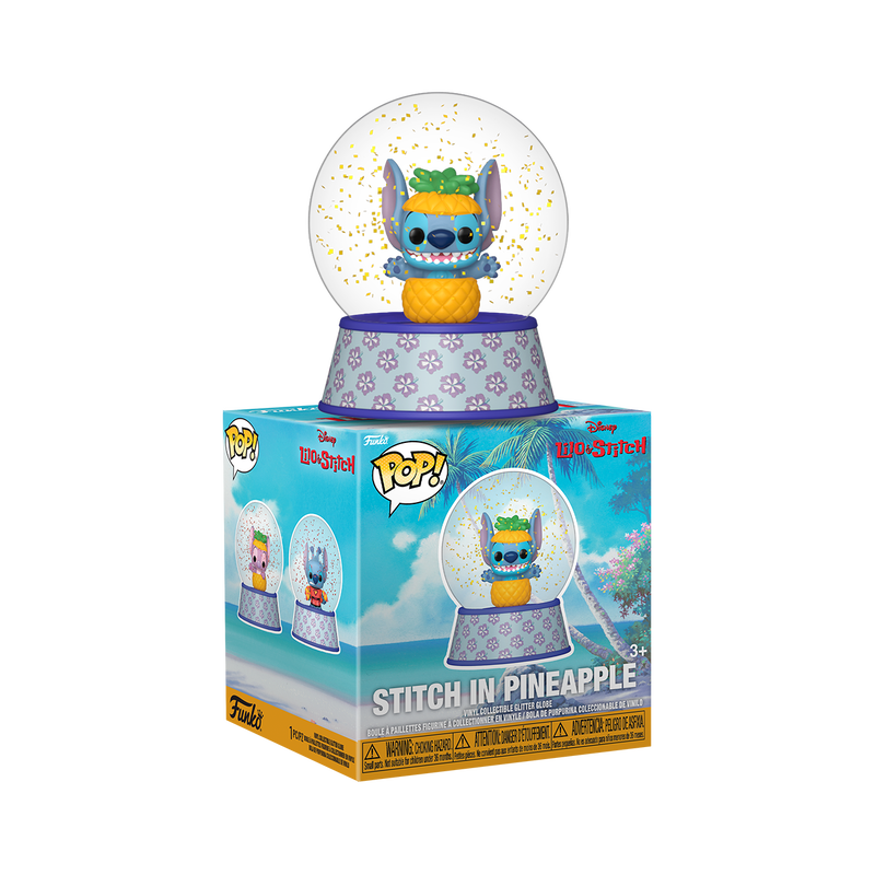 Stitch in Pineapple Mini Glitter Globe, , hi-res view 2