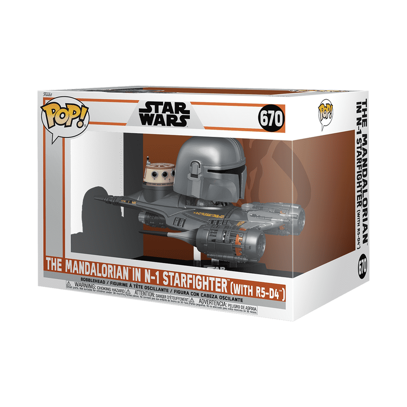 Pop! Rides Super Deluxe The Mandalorian in N-1 Starfighter with R5-D4, , hi-res view 2