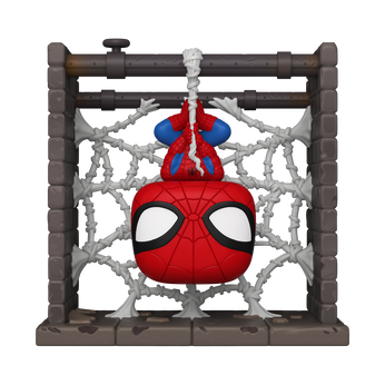 Pop! Deluxe Spider-Man (Hanging from Web), Image 1