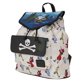 Peter Pan Exclusive Captain Hook Pirate Ship Drawstring Full-Size Backpack, Image 2