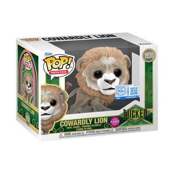 Pop! Cowardly Lion (Flocked), Image 2