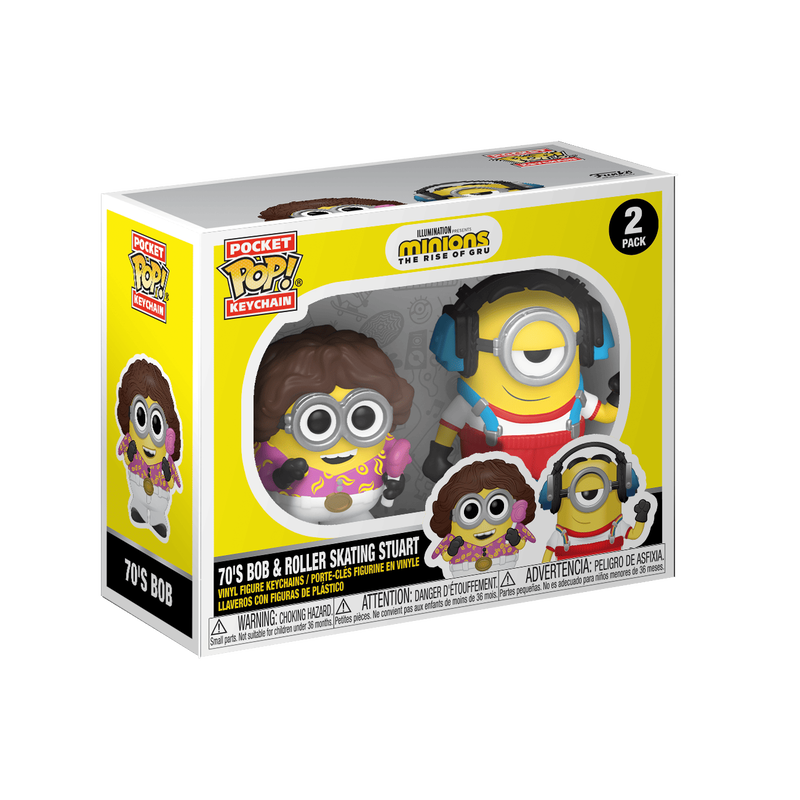 Pop! Keychain 70s Bob and Roller Skating Stuart 2-Pack, , hi-res view 2