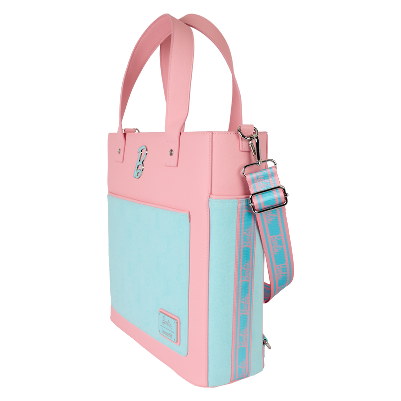 Classic Barbie Terry Cloth Convertible Backpack & Tote Crossbody Bag, , hi-res view 3
