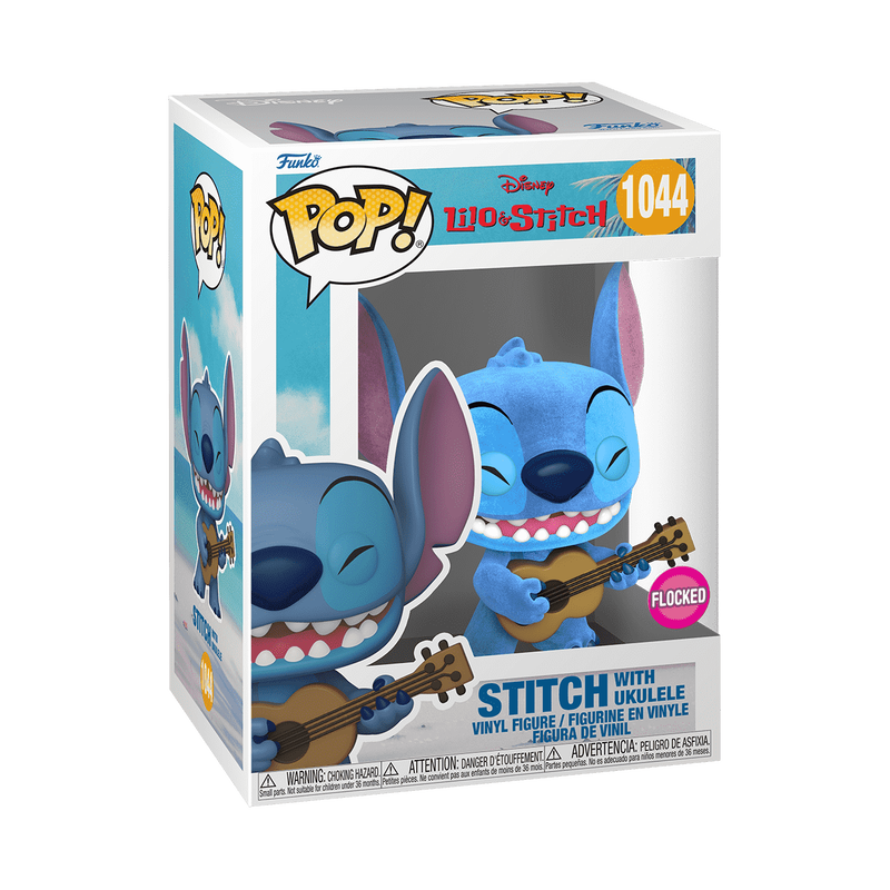 Buy Pop Tee Stitch with Ukulele Flocked at Funko
