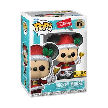 Pop! Mickey Mouse in Santa Outfit (Diamond), Image 2