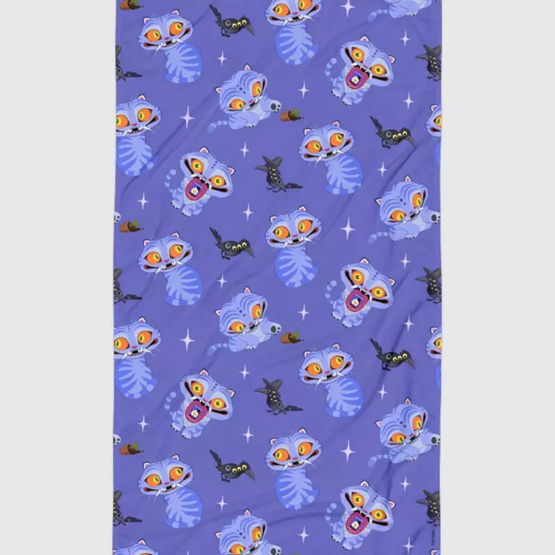 KPop Demon Hunters Derpy Tiger and Sussie Magpie Beach Towel, , hi-res view 2
