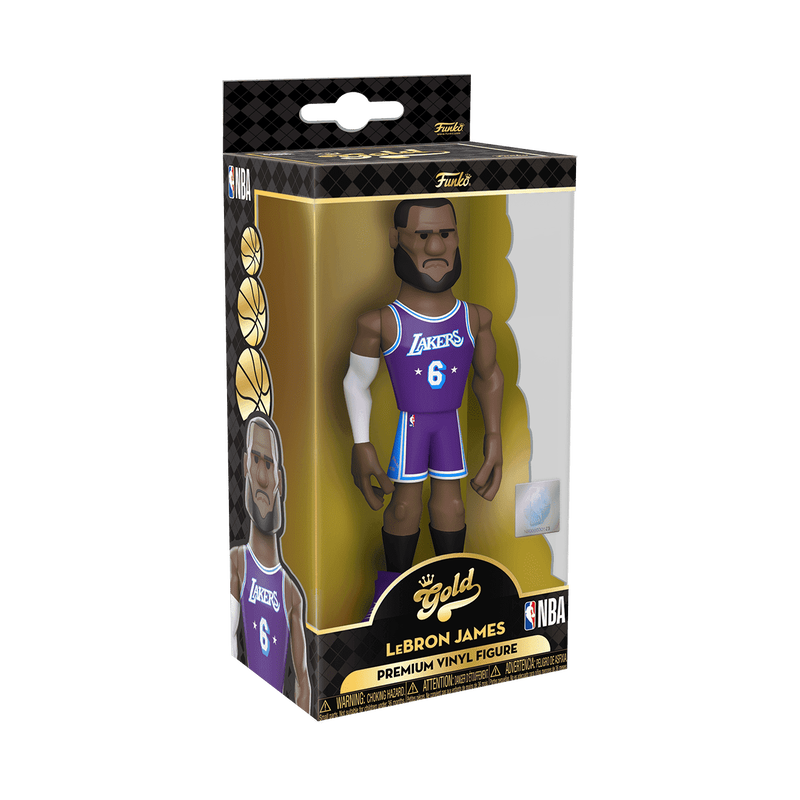 Vinyl GOLD 5" LeBron James (City Edition Uniform) - Lakers, , hi-res view 2