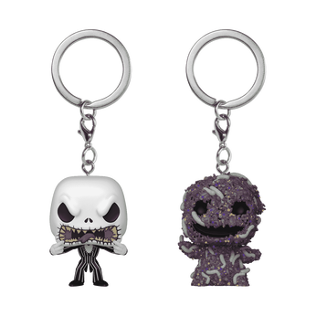 Pop! Keychain Jack Skellington & Oogie Boogie 2-Pack, Image 1