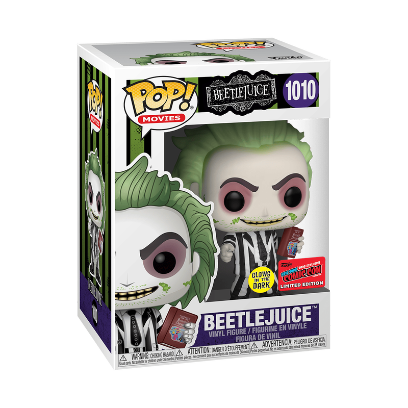 Pop! Beetlejuice with Recently Deceased Book (Glow), , hi-res view 3