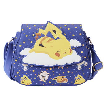Sleeping Pikachu and Friends Crossbody Bag, Image 1