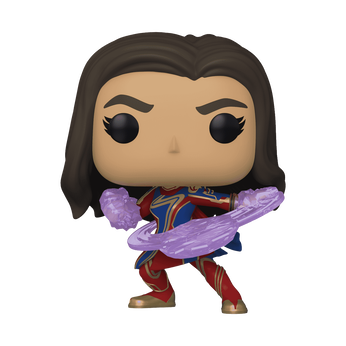Pop! Ms. Marvel in Fighting Stance (Glow), Image 1