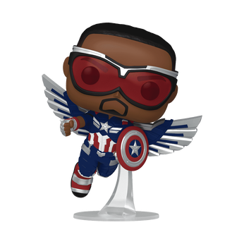 Pop! Captain America (Sam Wilson) (Flying), Image 1