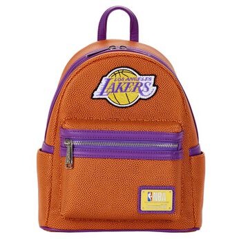 NBA Los Angeles Lakers Basketball Logo Mini Backpack, Image 1