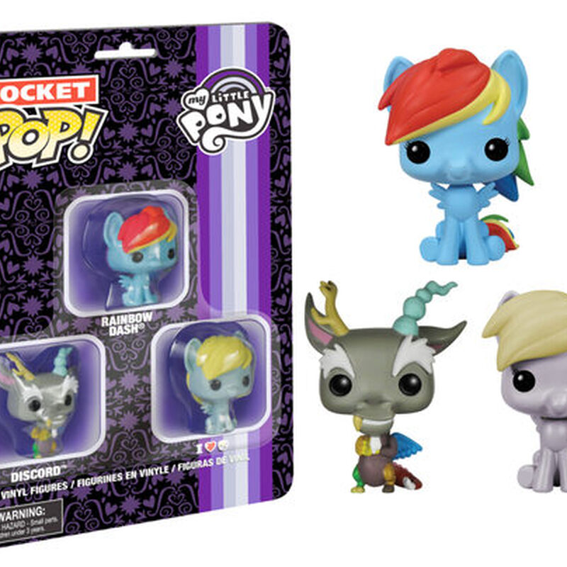 Pocket Pop! MLP 3 Pack card-Dash, Discord, Derpy, , hi-res view 1
