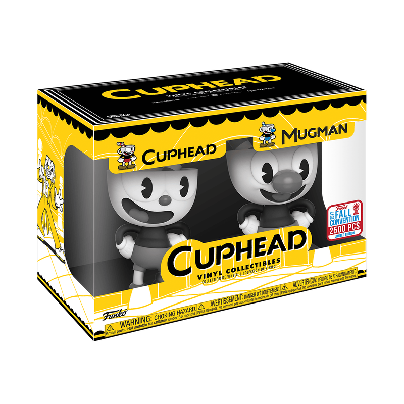 Black & White Cuphead & Mugman 2-Pack Vinyl Figure, , hi-res view 2