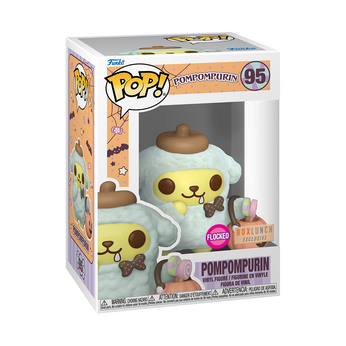 Pop! Pompompurin with Pumpkin Bucket (Flocked), Image 2