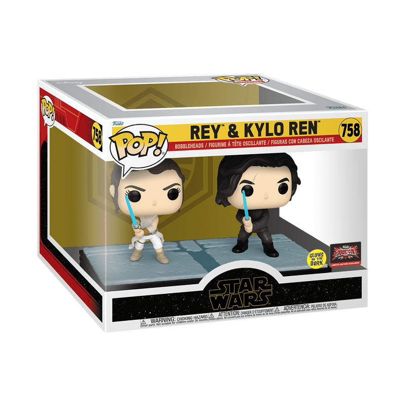Pop! Moment Rey & Kylo Ren (Glow), , hi-res view 2