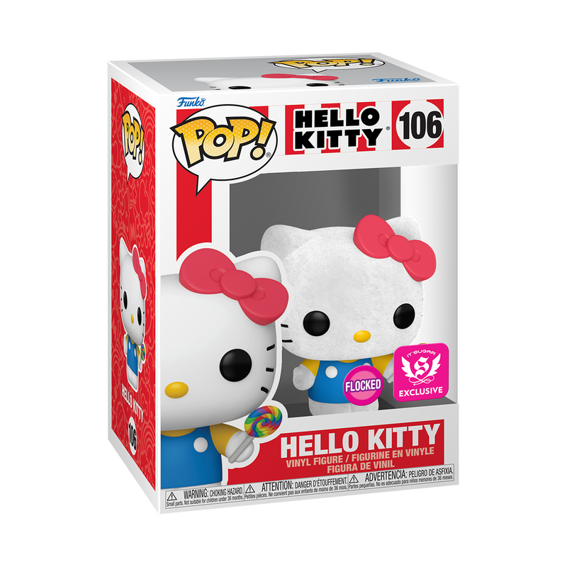 Pop! Hello Kitty with Lollipop (Flocked) | Funko