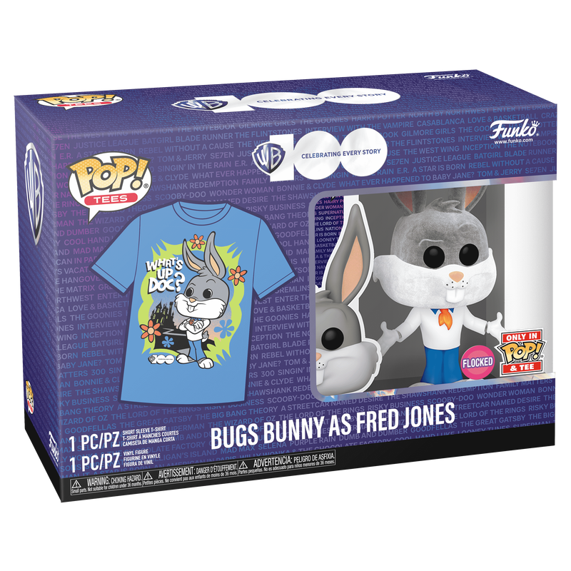 Pop! & Tee Bugs Bunny as Fred Jones (Flocked), , hi-res view 2
