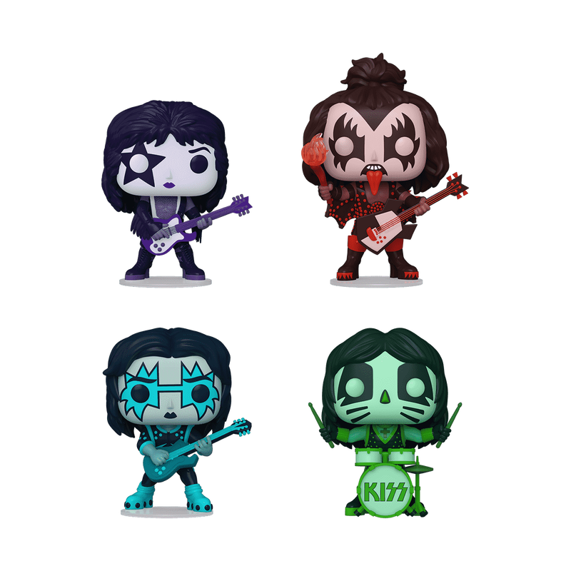 Pop! KISS (Color Spotlight) 4-Pack | Funko