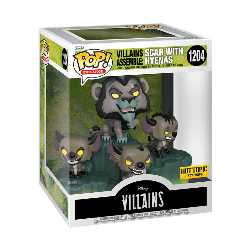 Pop! Deluxe Villains Assemble: Scar with Hyenas, , hi-res view 2
