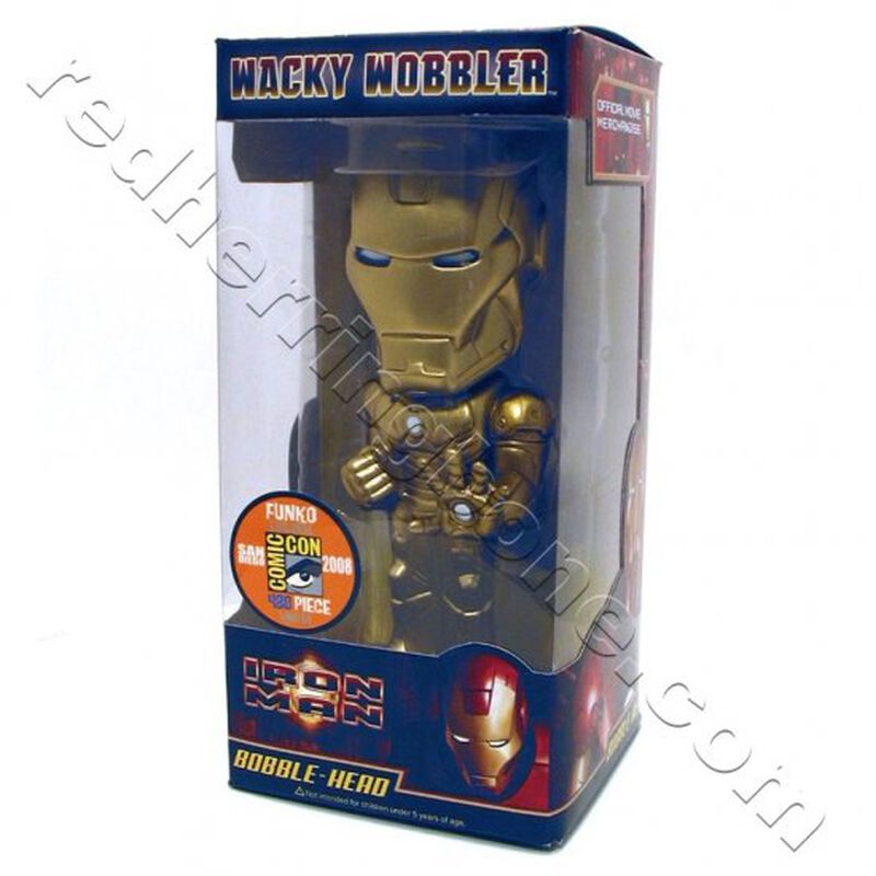 Iron Man (Mark III) (Gold Paint) Wacky Wobblers, , hi-res view 1