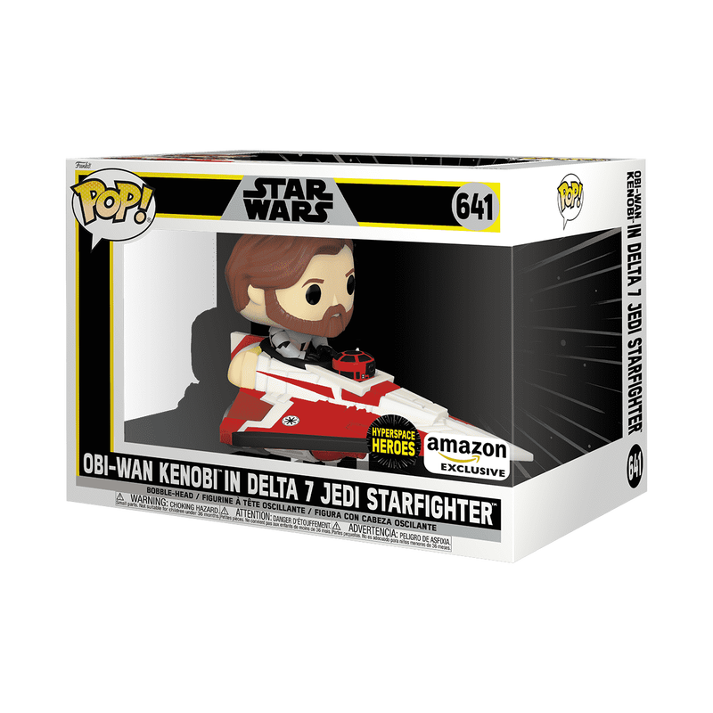 Pop! Rides Super Deluxe Obi-Wan Kenobi in Delta 7 Jedi Starfighter, , hi-res view 3