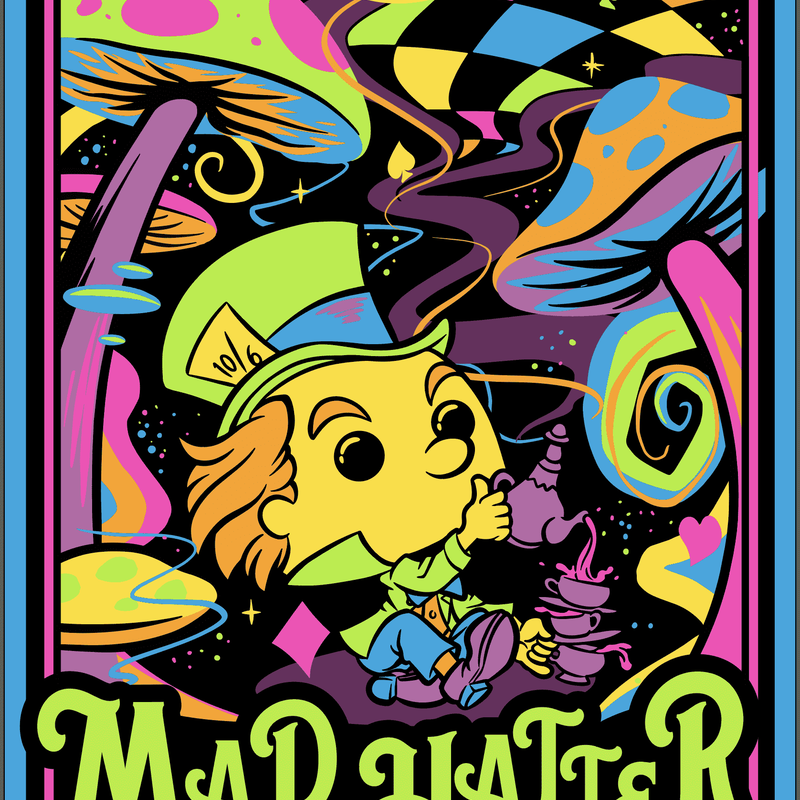 Mad Hatter (Black Light) Poster, , hi-res view 1