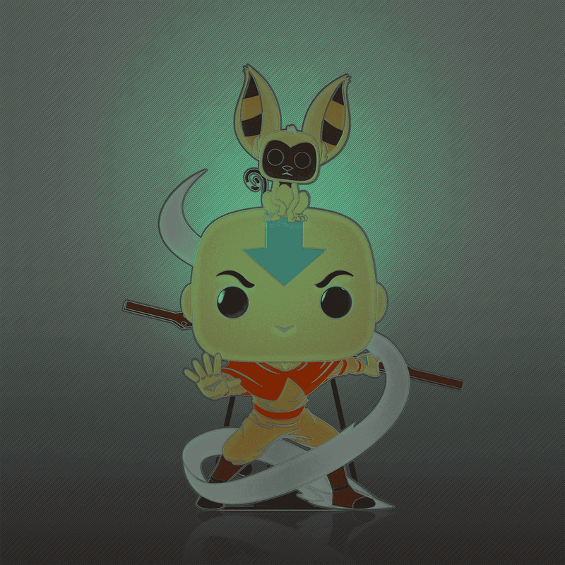 Pop! Pin Aang with Momo (Glow), , hi-res view 3