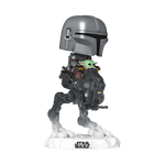 Pop! Rides Deluxe The Mandalorian with Grogu in Imperial Remnant AT-RT