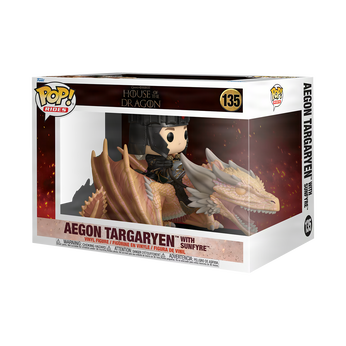 Pop! Rides Deluxe Aegon Targaryen with Sunfyre, Image 2