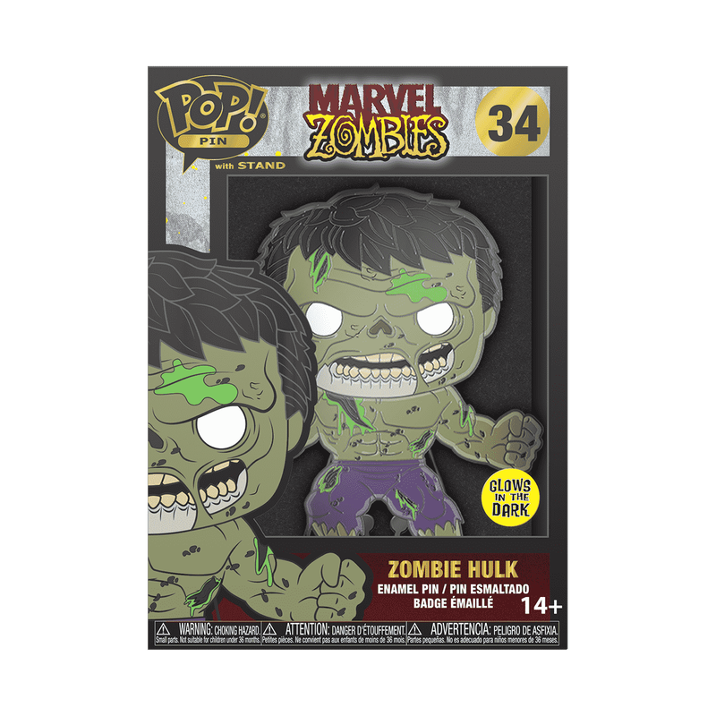 Pop! Pin Zombie Hulk (Glow), , hi-res view 1