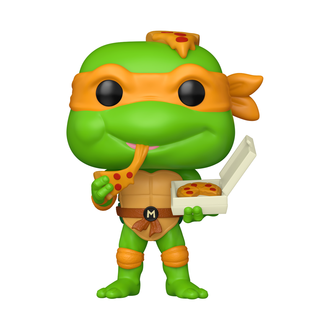 Pop! Michelangelo (Eating Pizza) with Pop! Protector — Funko Pop! Vinyl · Animation & Cartoons