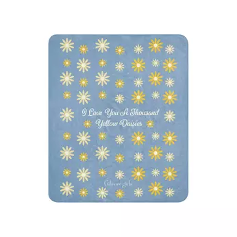 Gilmore Girls I Love You A Thousand Yellow Daisies Sherpa Blanket, , hi-res view 1