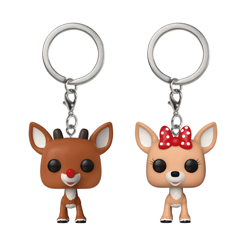 Pop! Keychain Rudolph & Clarice 2-Pack, , hi-res view 1
