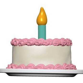 BAP: Accessory- Birthday Cake(NEW), Image 1