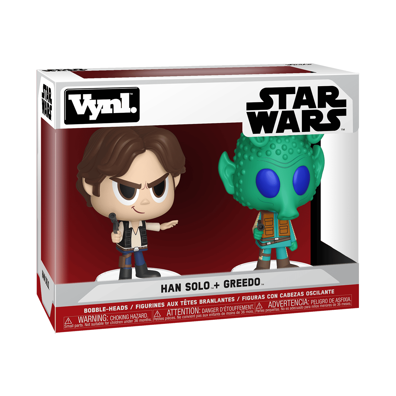 Funko VYNL 2er-Set: Star Wars Han Solo & Greedo – 10 Cm Vinyl-Figuren Für Sammler