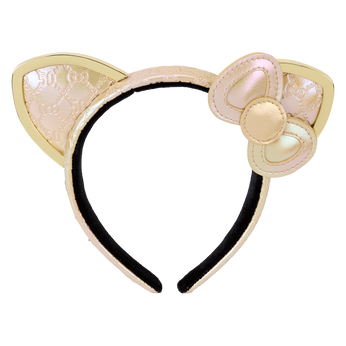 Sanrio Hello Kitty 50th Anniversary Metallic Gold Ear Headband, Image 1
