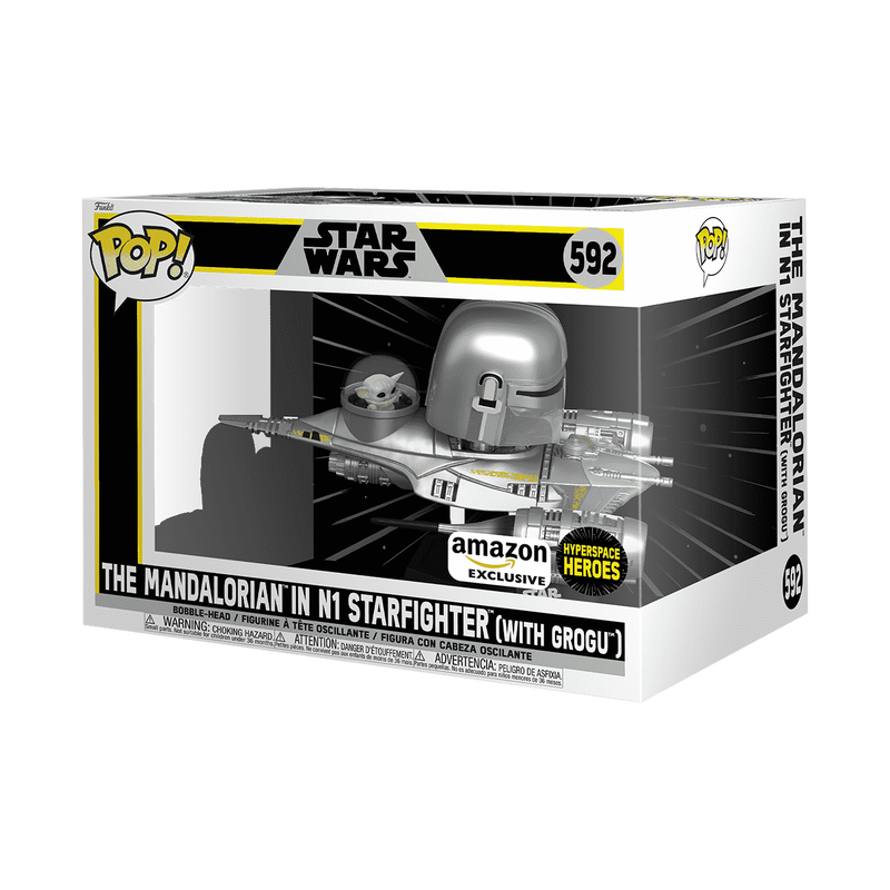 Pop! Rides Super Deluxe The Mandalorian in N1 Starfighter with Grogu, , hi-res view 2