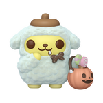 Pop! Pompompurin with Pumpkin Bucket (Flocked), , hi-res view 1
