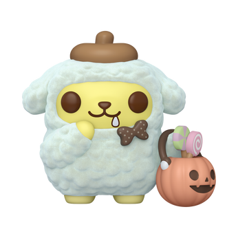 Pop! Pompompurin with Pumpkin Bucket (Flocked), Image 1