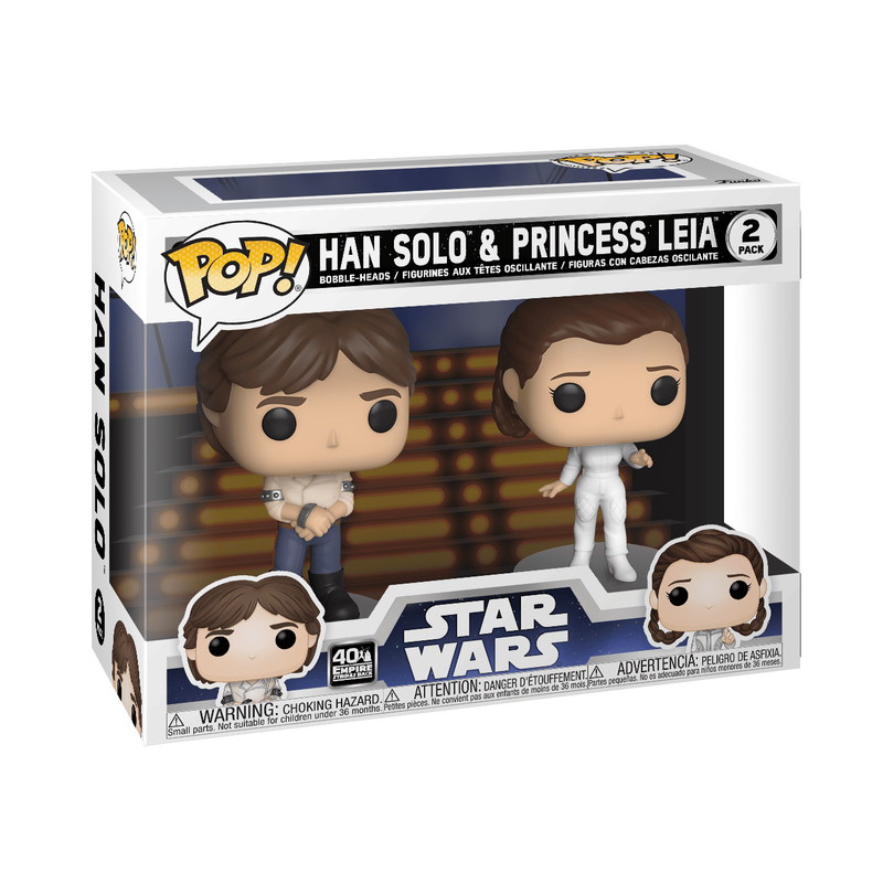 Pop! Han Solo & Princess Leia- 2-Pack, , hi-res view 2